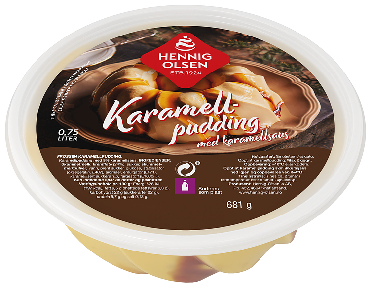 Karamellpudding M Karamellsaus 750ml