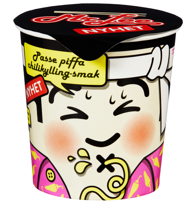 Nudler i Kopp Piffa Chilikylling 65g Mr.Lee