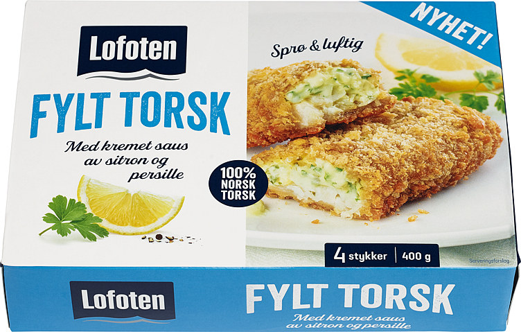 Torsk Fylt Sitron/Persille 400g Lofoten