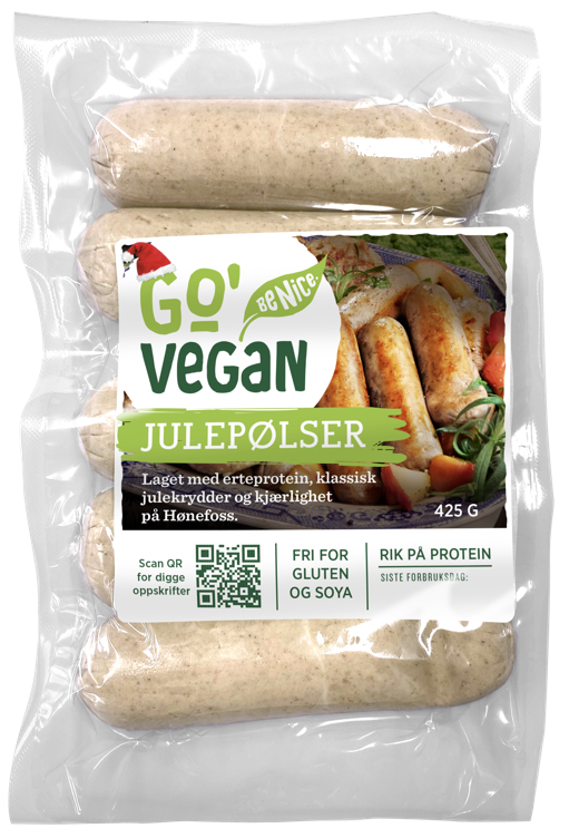 Julepølse Vegansk 425g Go'Vegan