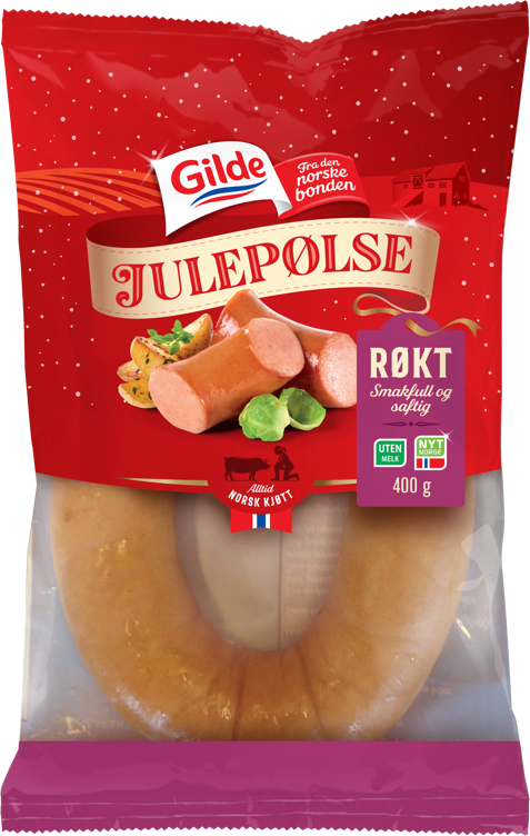 Julepølse Røkt 400g Gilde