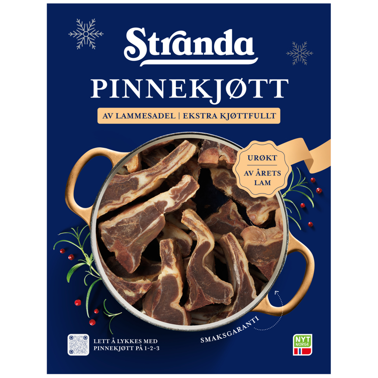 Pinnekjøtt Urøkt Av Lammesadel Ca1,5kg Stranda