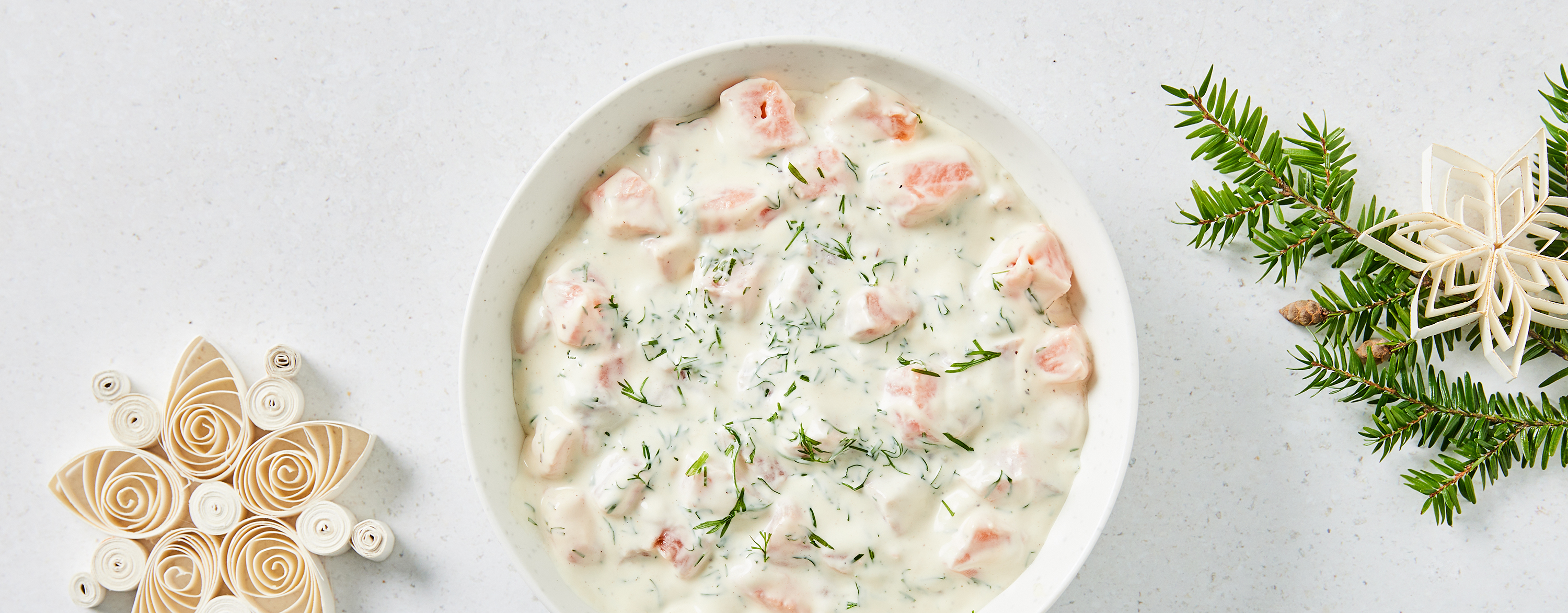 Lakserøre med sennep og dill