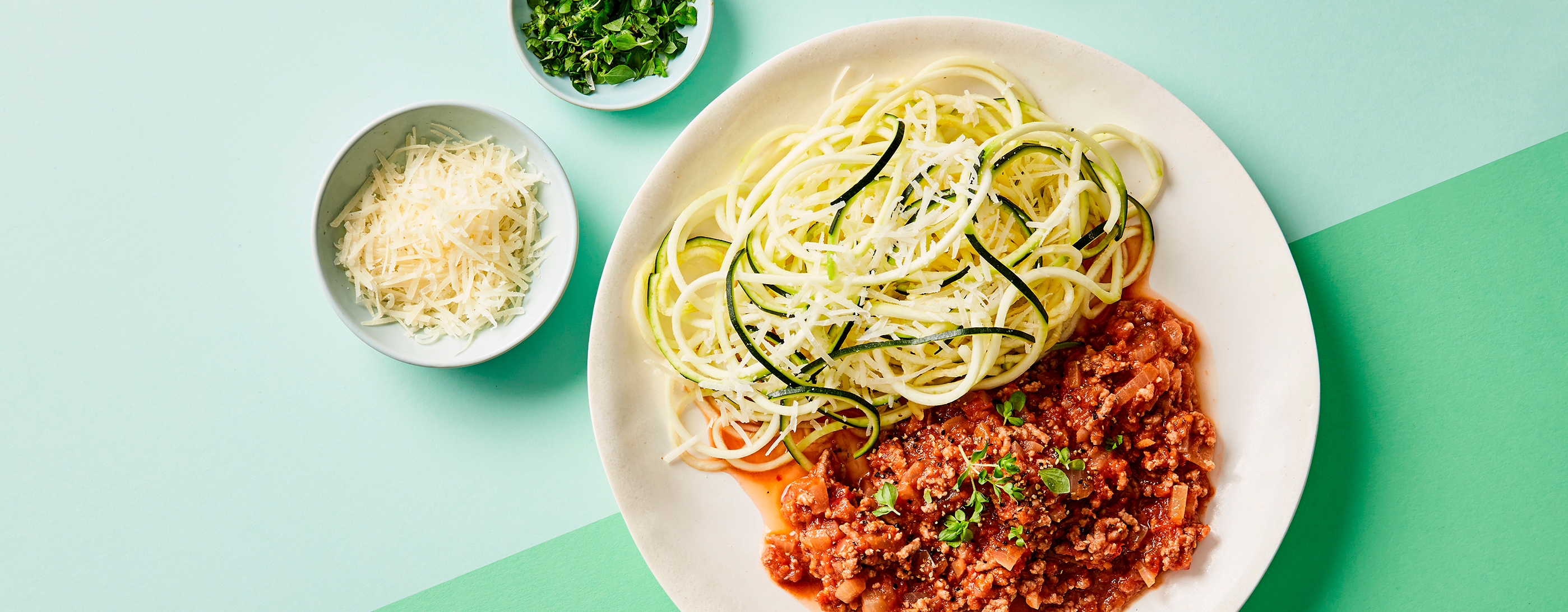 Squashpasta med bolognese