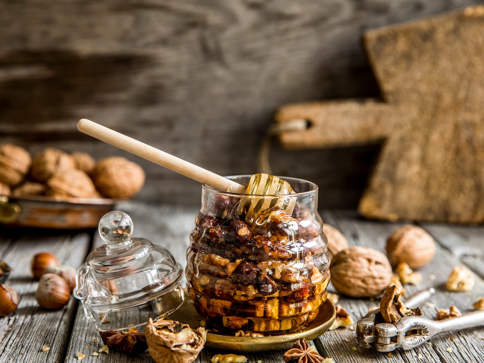 Nøtter i honning