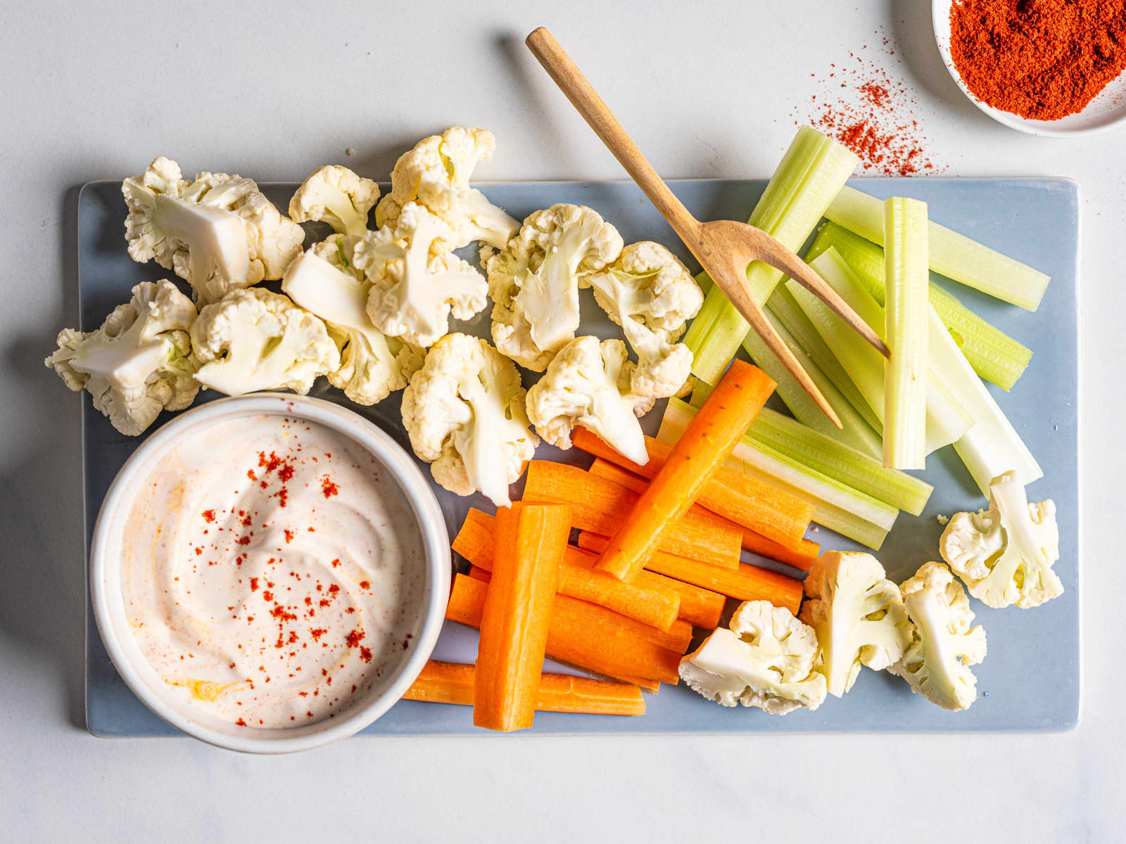 Grønnsaker med dipp