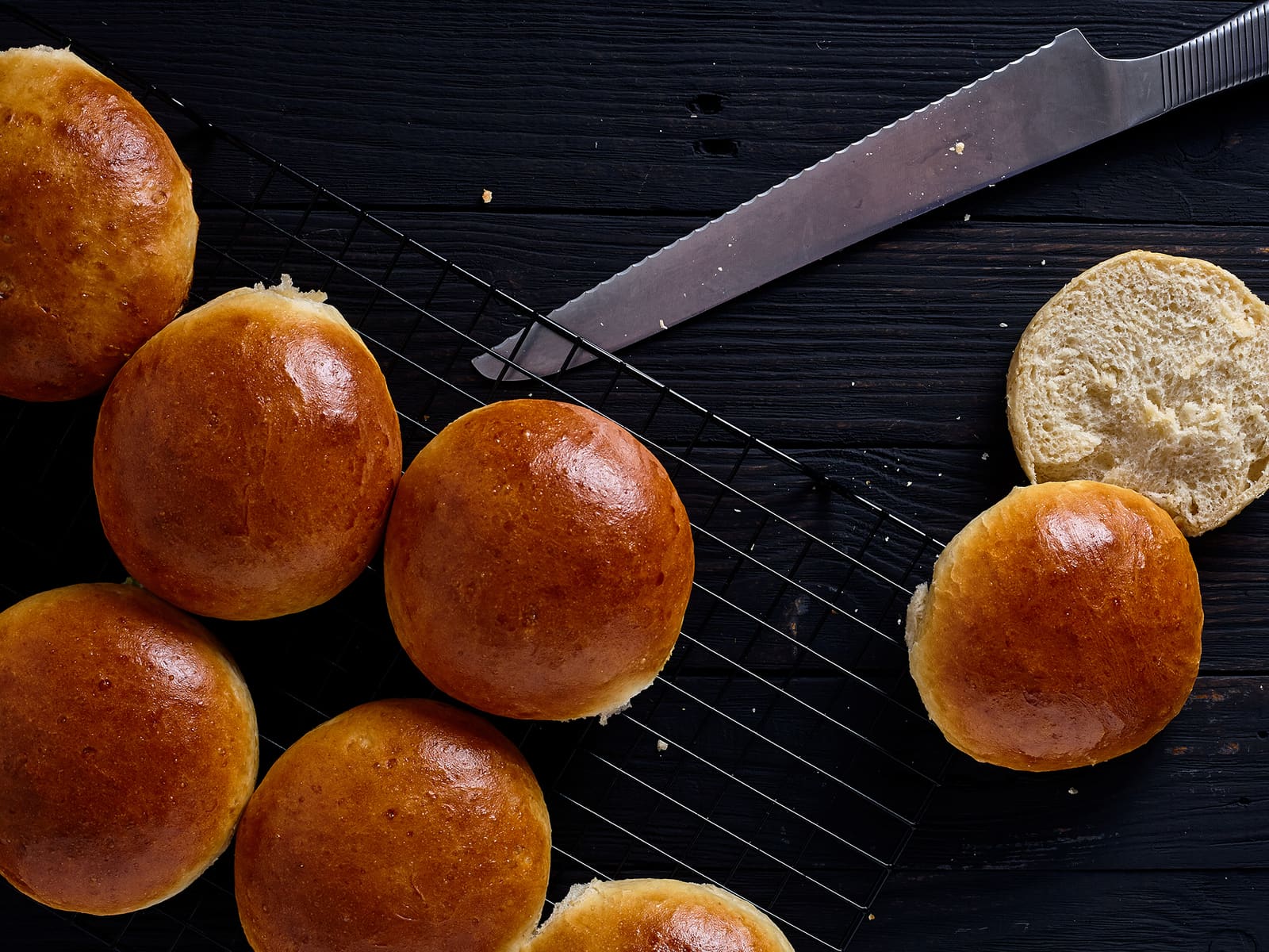 Brioche hamburgerbrød