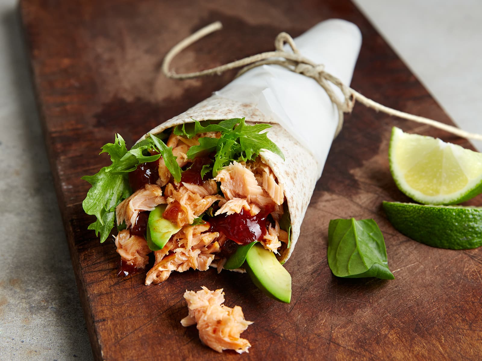 Laksewrap med avokado