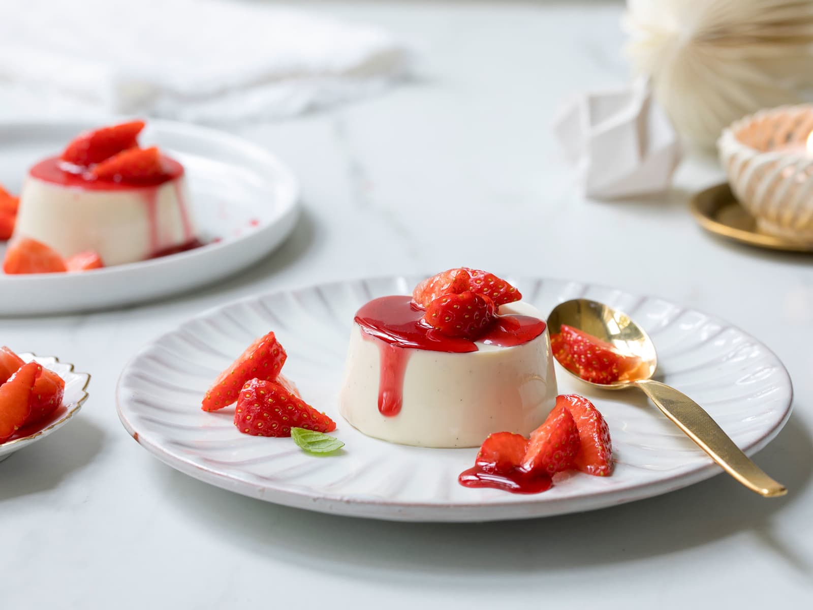 Pannacotta Med Kaffe Og Karamell