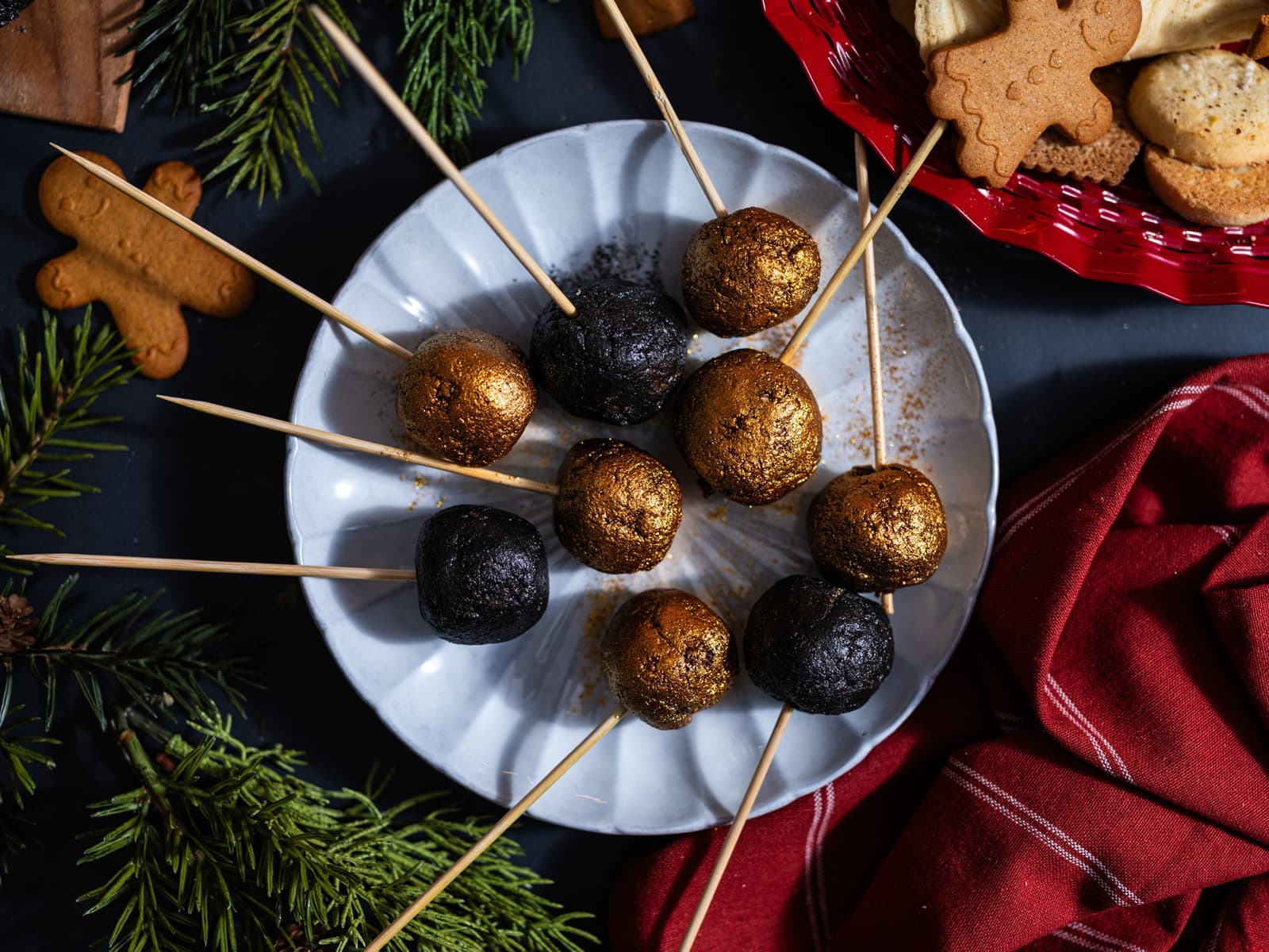 Cake pops til nyttårsaften
