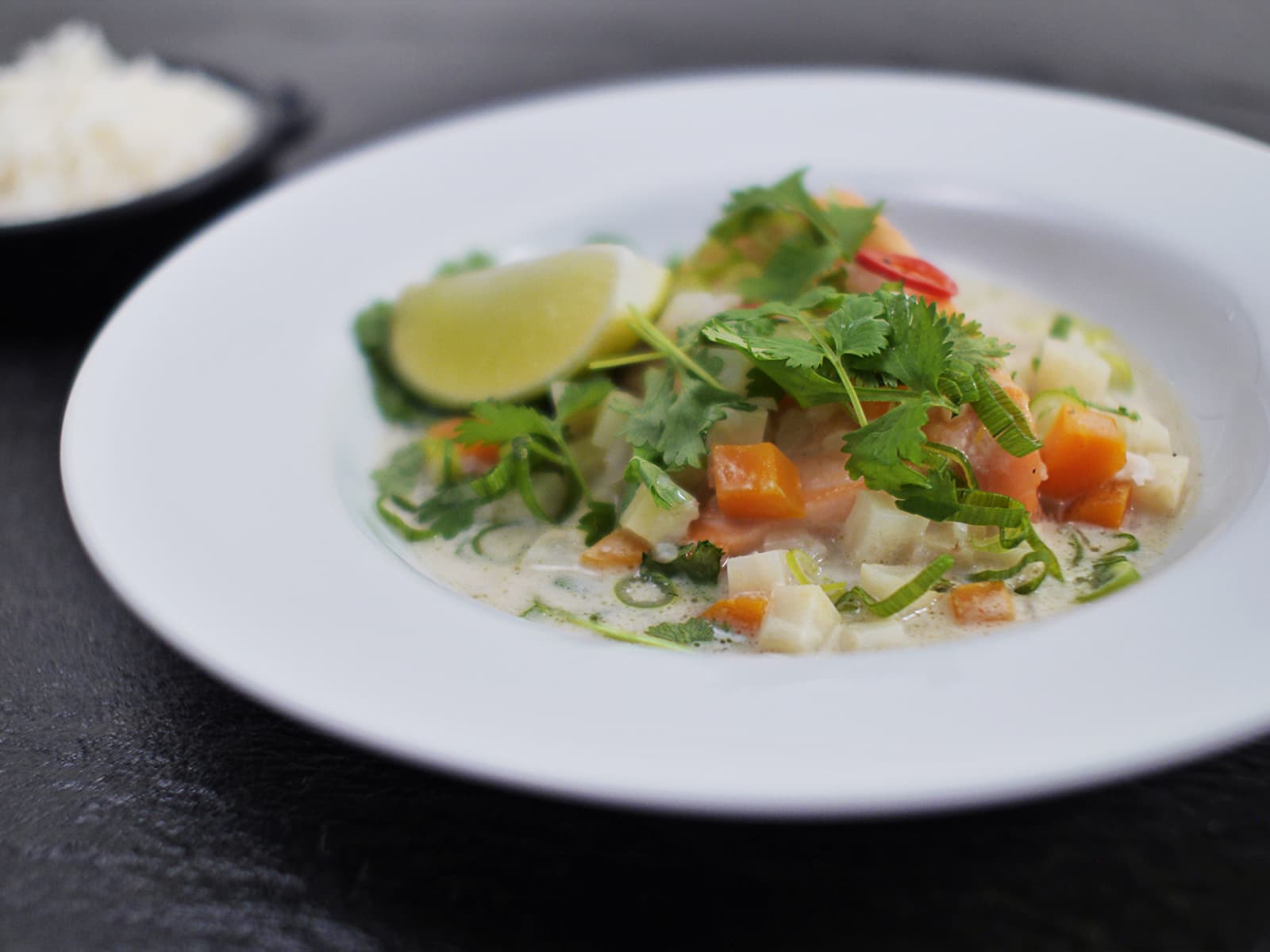 Thai Grønn Curry Med Kylling