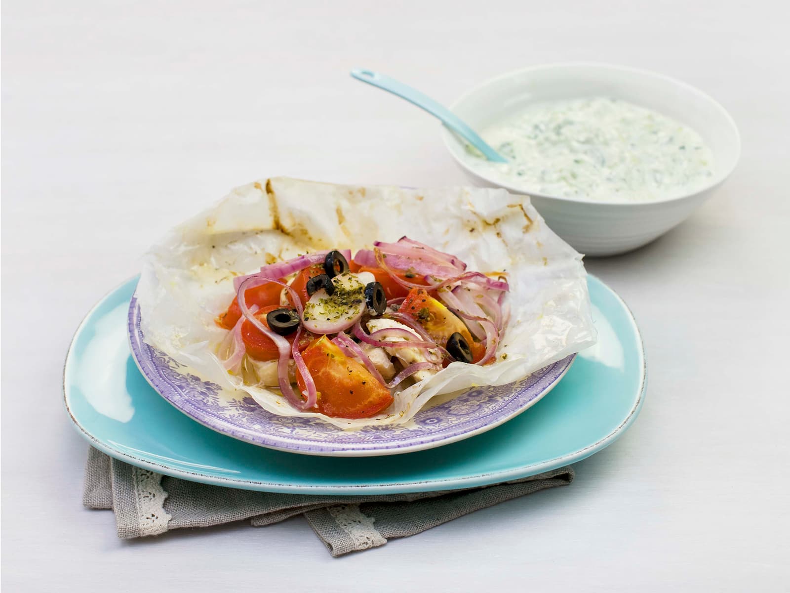 Kyllingpakke med tzatziki