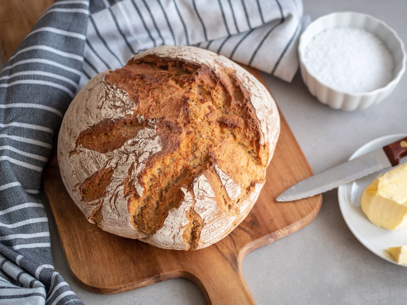 Eltefritt grytebrød med spelt