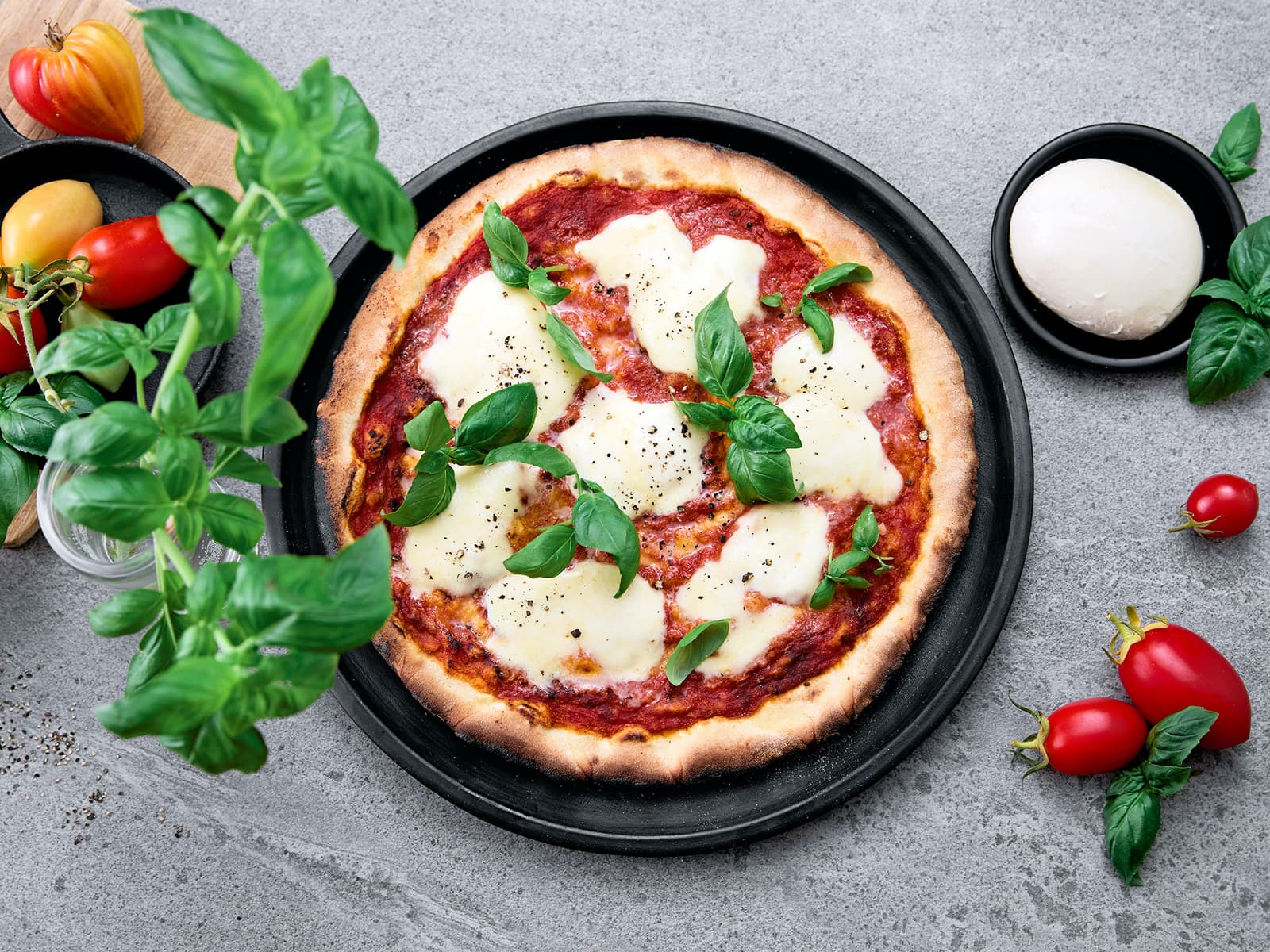 Enkel pizza Margherita