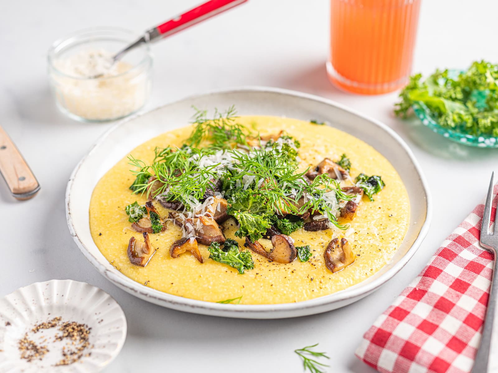 Polenta med parmesan
