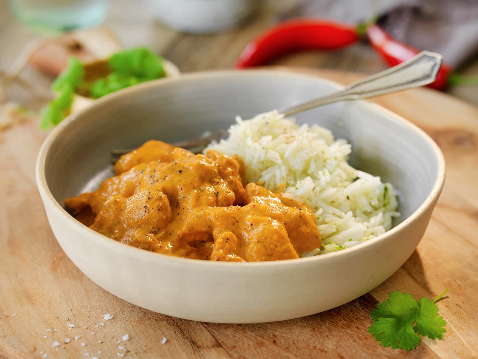 Thai red curry med kylling Oppskrift Meny.no