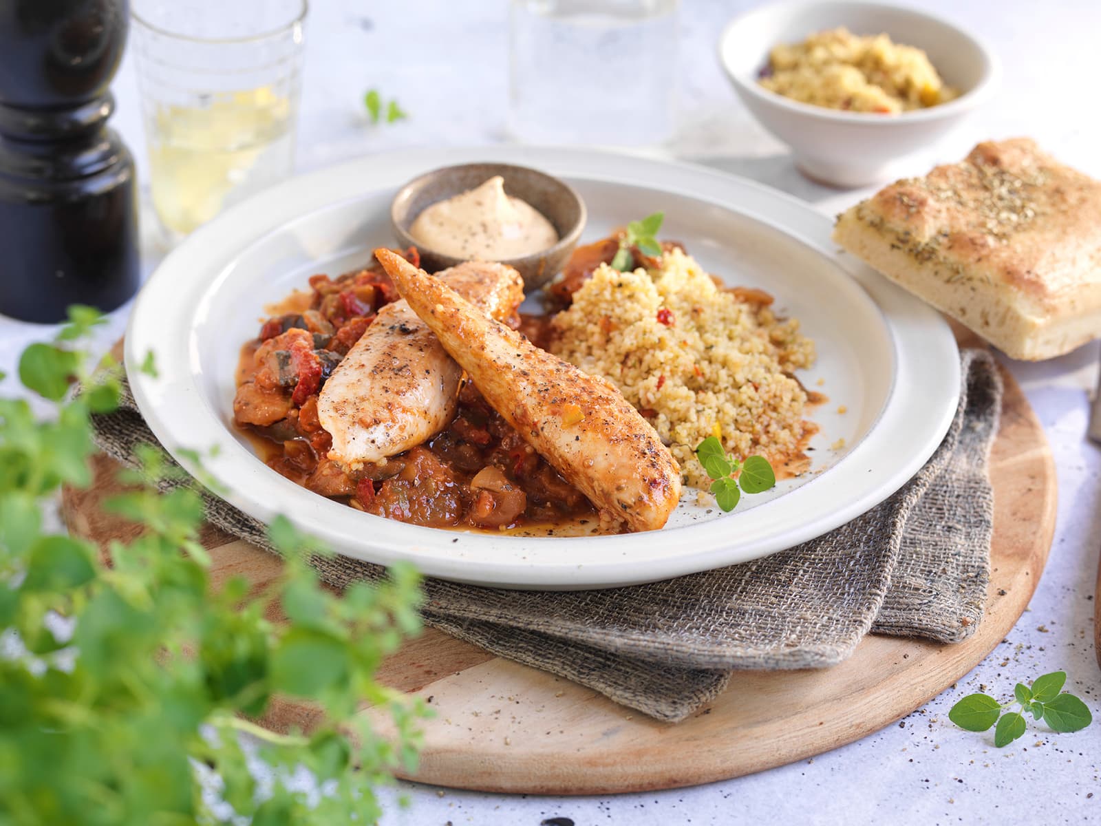 Kyllingfilet med ratatouille