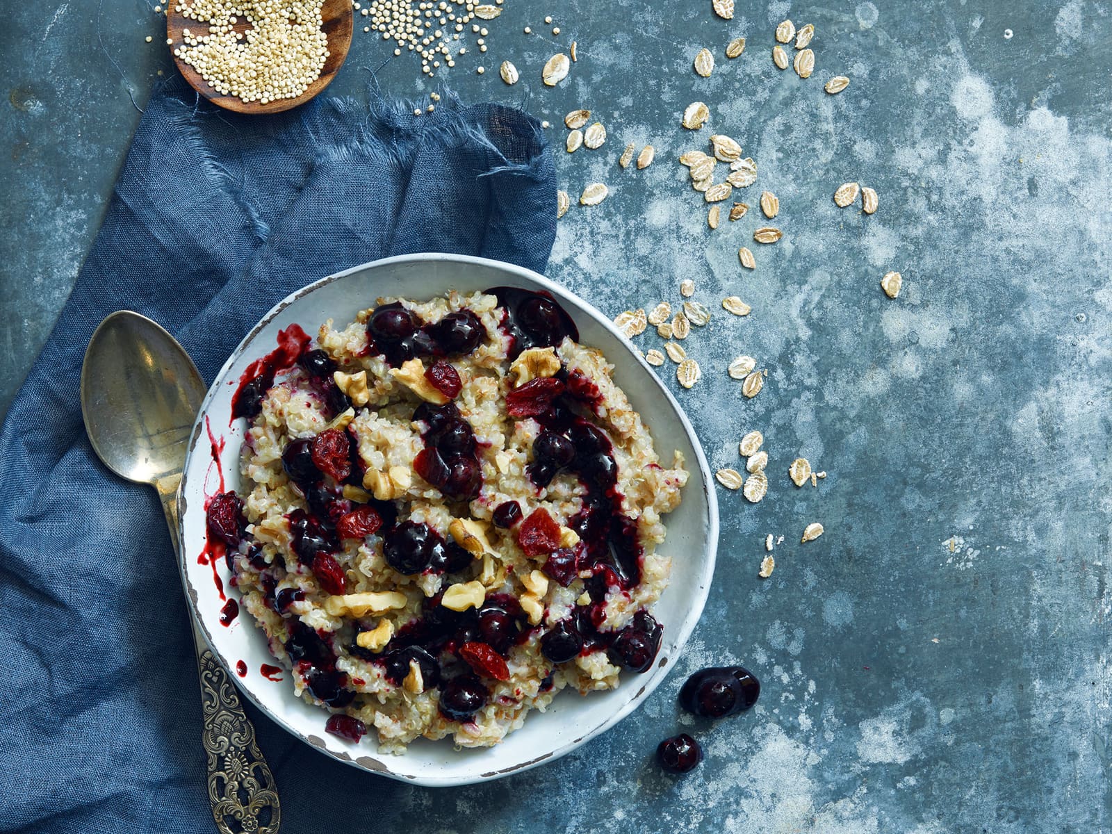 Grøt med rug og quinoa