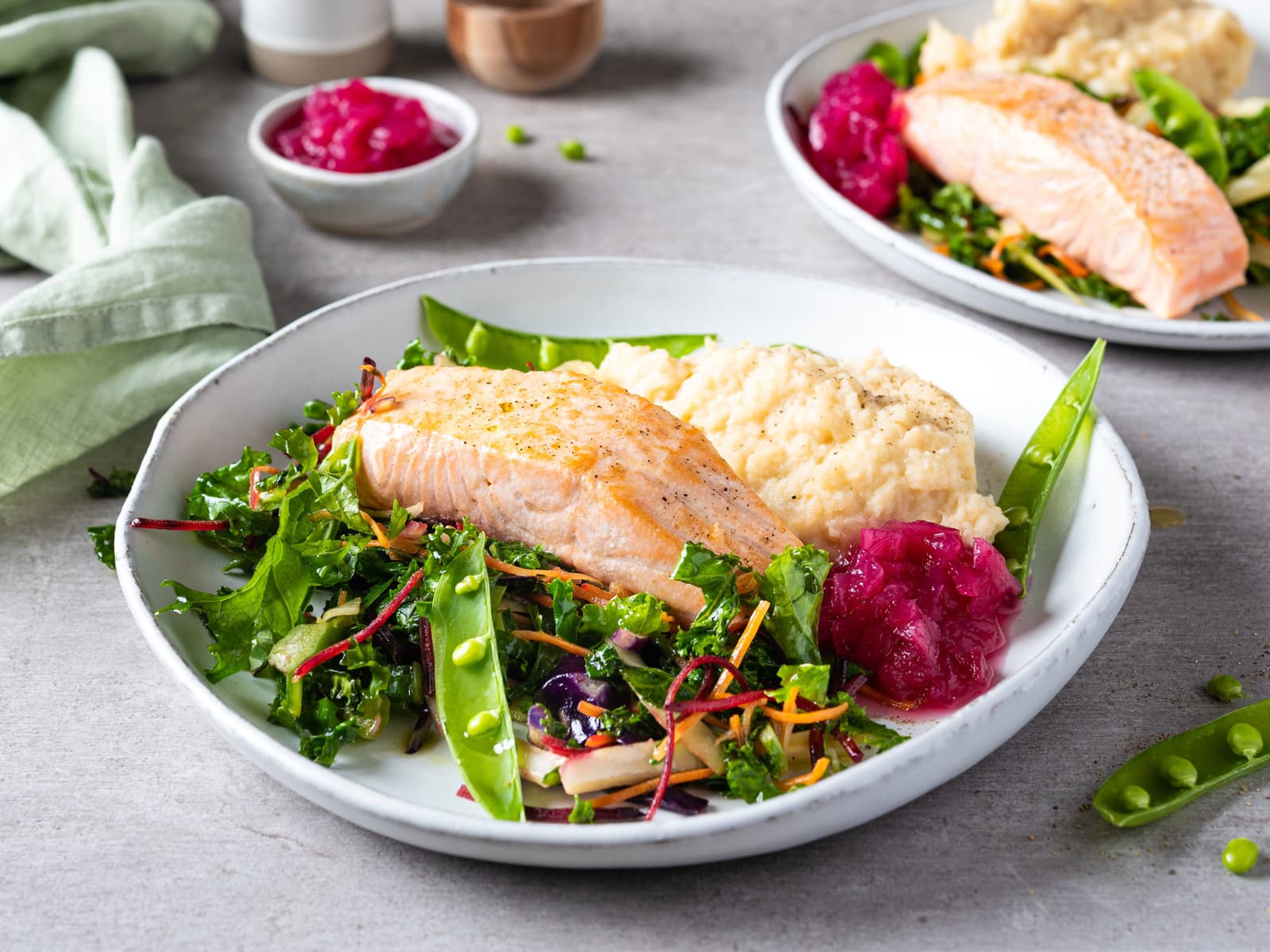 Laksefilet med sellerirotmos