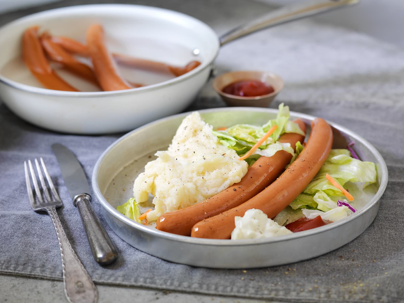 Wienerpølser med potetmos