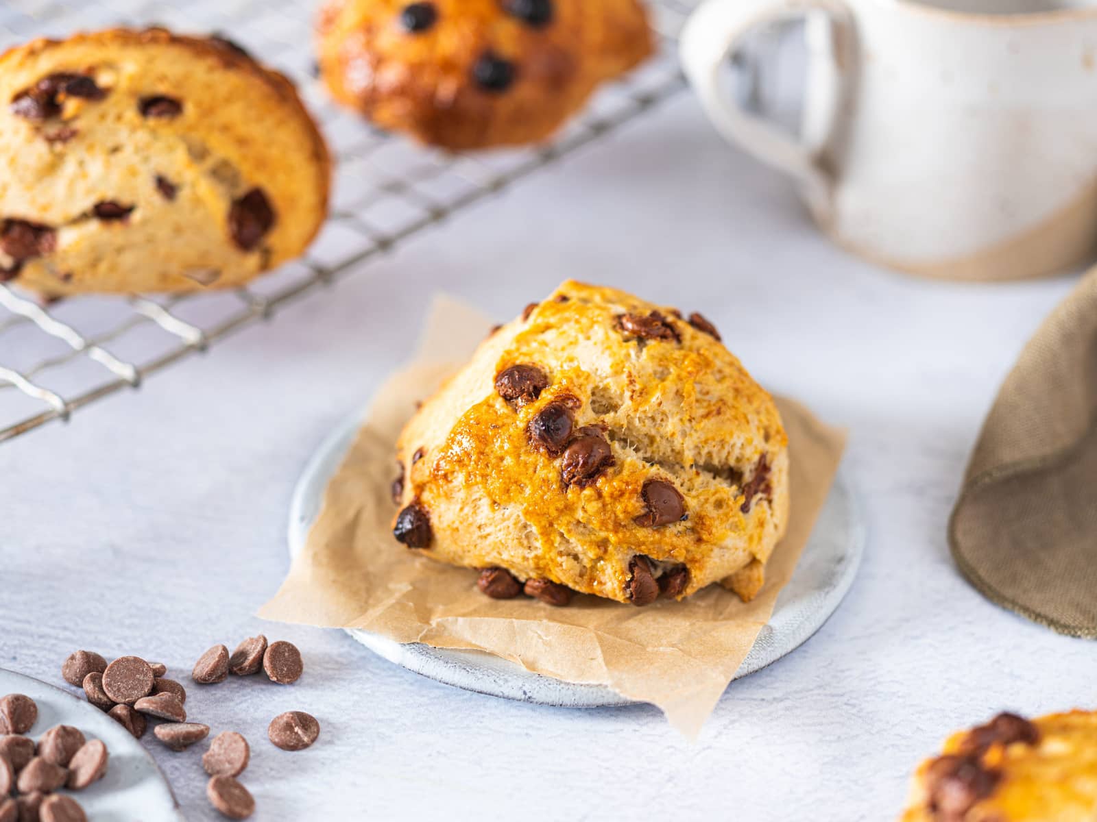 Scones med sjokolade