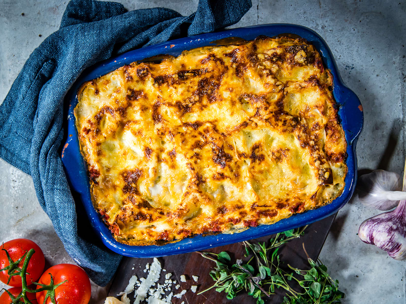 Vegetarlasagne med vegetardeig