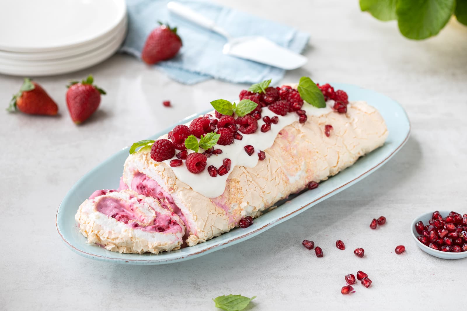 Pavlovarull med friske bær