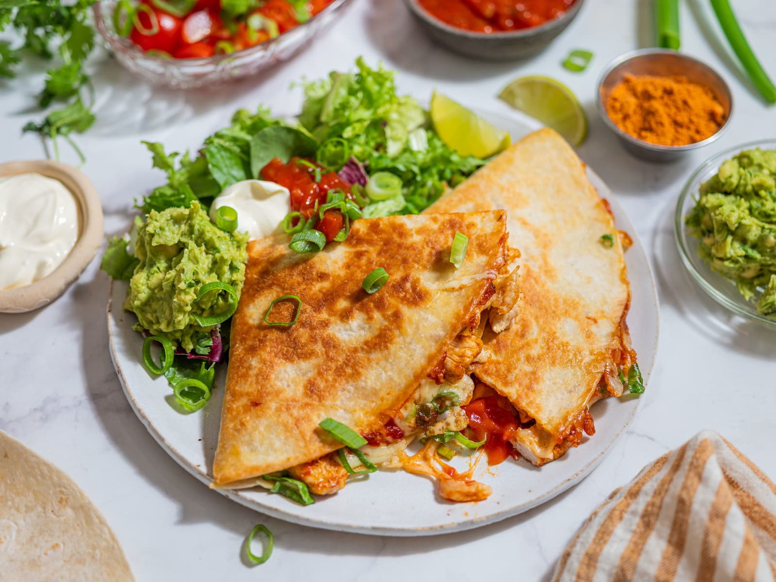 Quesadillas med kylling