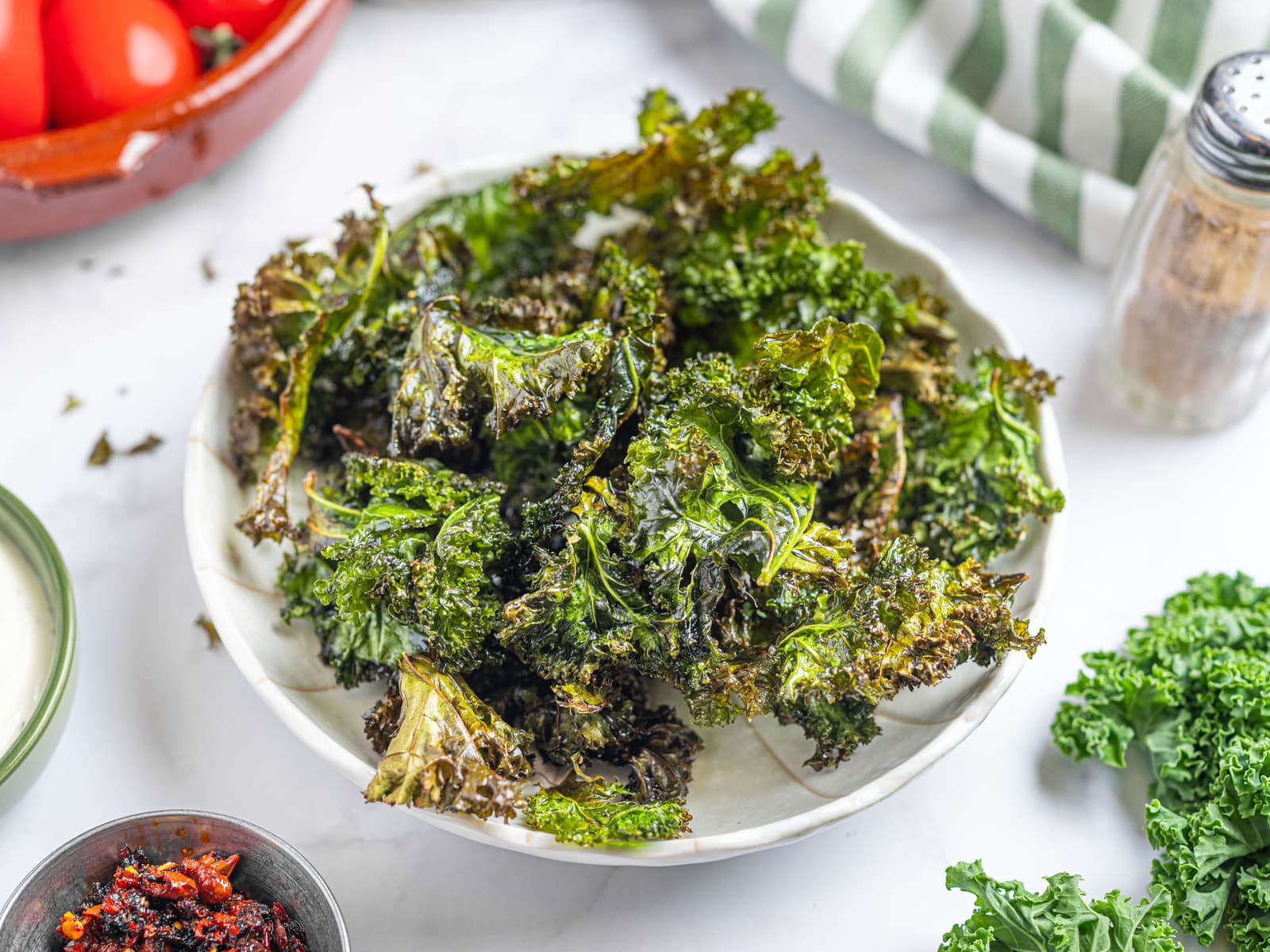 Enkle grønnkålchips