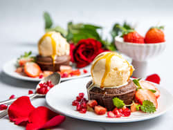 Dessert for to til Valentine's Day