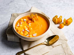 Smoothiebowl med physalis og papaya