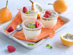 Grenadilla panna cotta