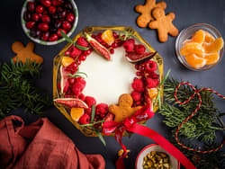 Panna cotta med bærkrans