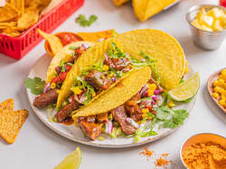 Coca-Cola marinert bifftaco