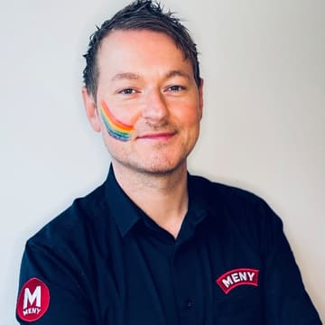 Kenneth Skauge, Bærekraftsjef i MENY gleder seg veldig til pride