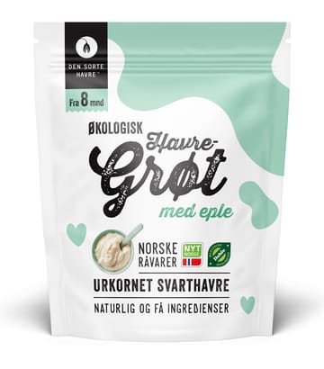 Den Sorte Havre økologisk grøt til barn 