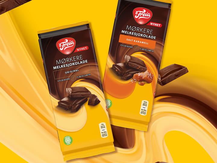 Freia kommer med to mørke, delikate melkesjokolader