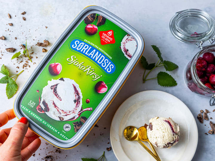 Hennig Olsen sørlandsis Sjokokirs