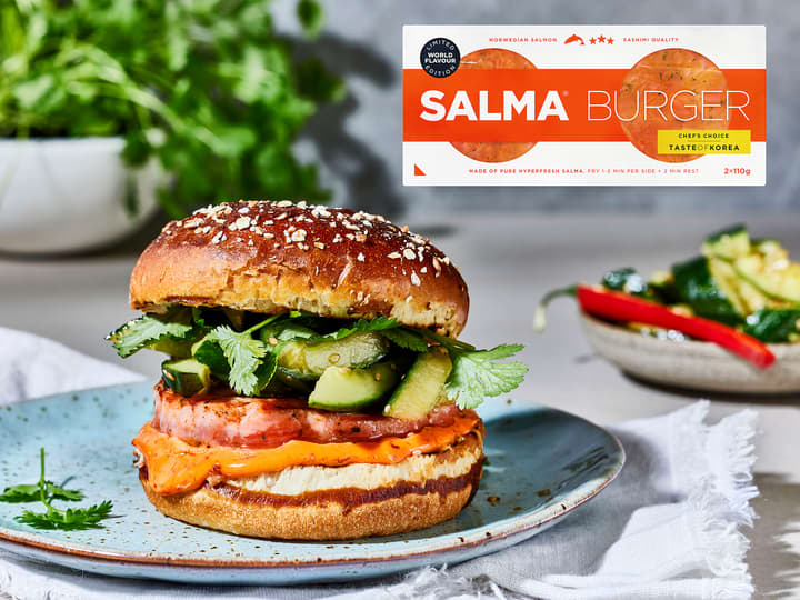 Salma Burger med Korean BBQ