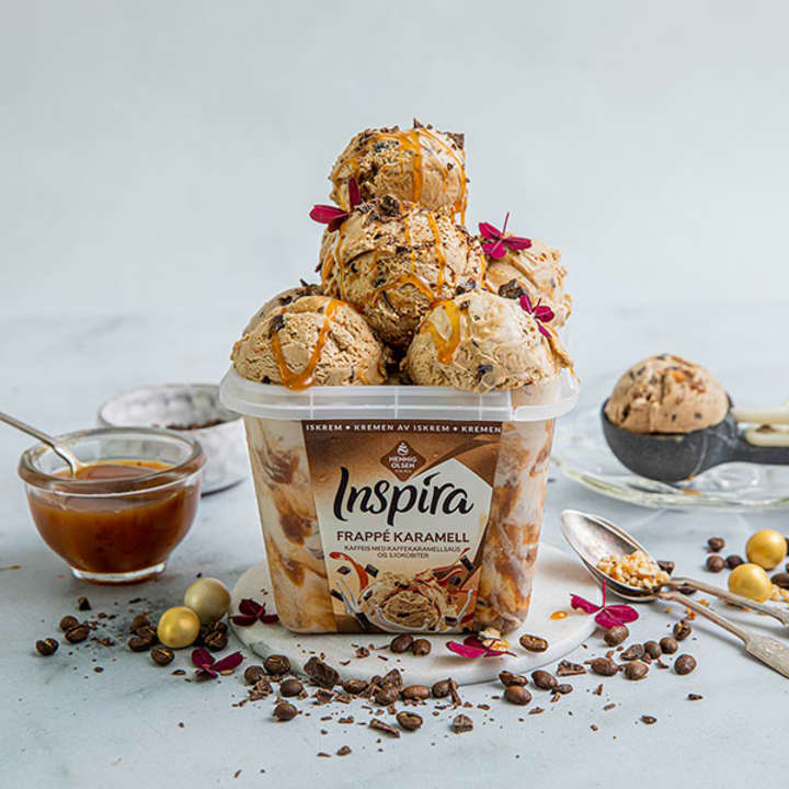 Inspira iskrem med Frappé Karamell