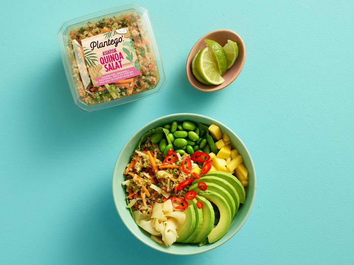 Bruk det du har i kjøleskapet av frukt og grønnsaker til pokebowl! 