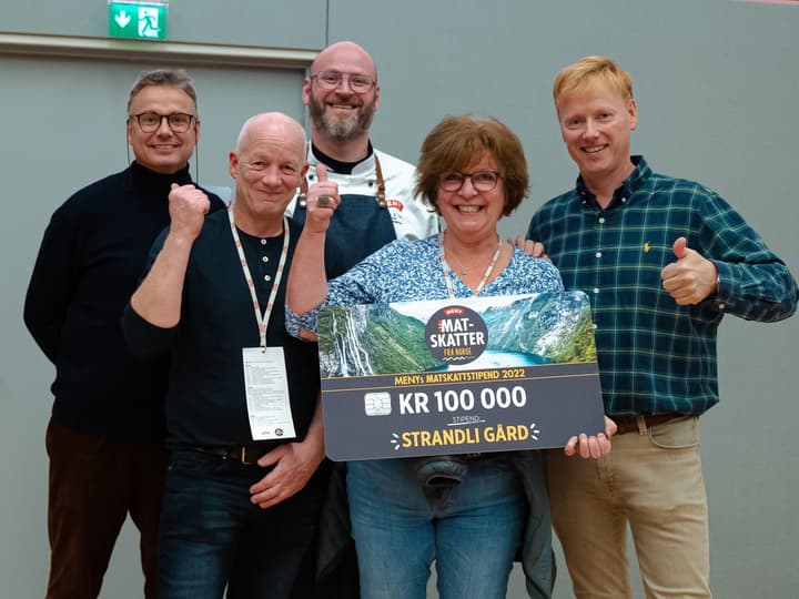 Strandli Gård kom på 3. plass og fikk tildelt 100 000 kr