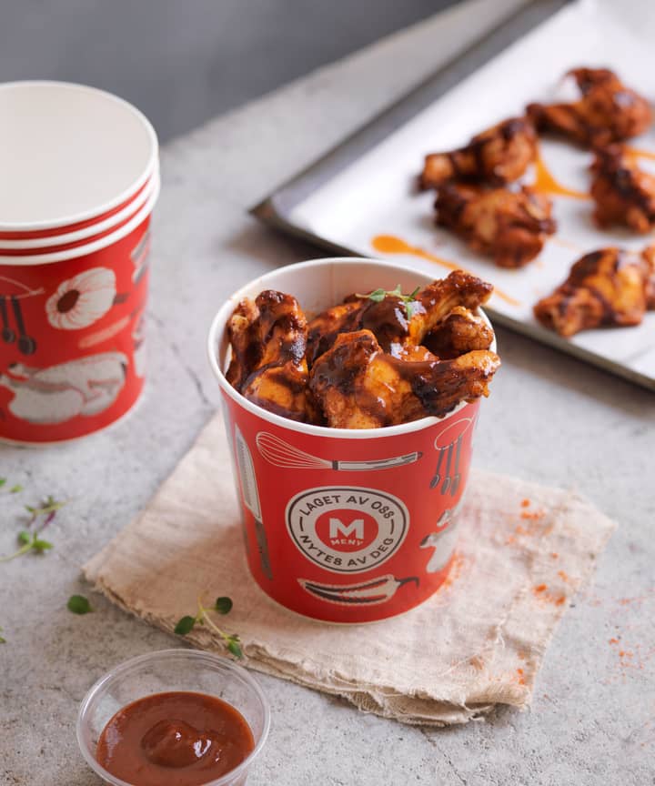 Pappbegre brukes, når mulig, i ferskvaredisken.