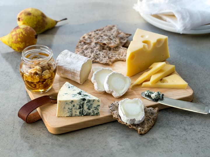 Lite ostefat med blåmuggost og chevre