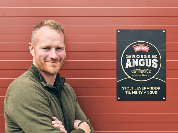 Ole Christian Hovstein er en av MENY Angus-produsentene