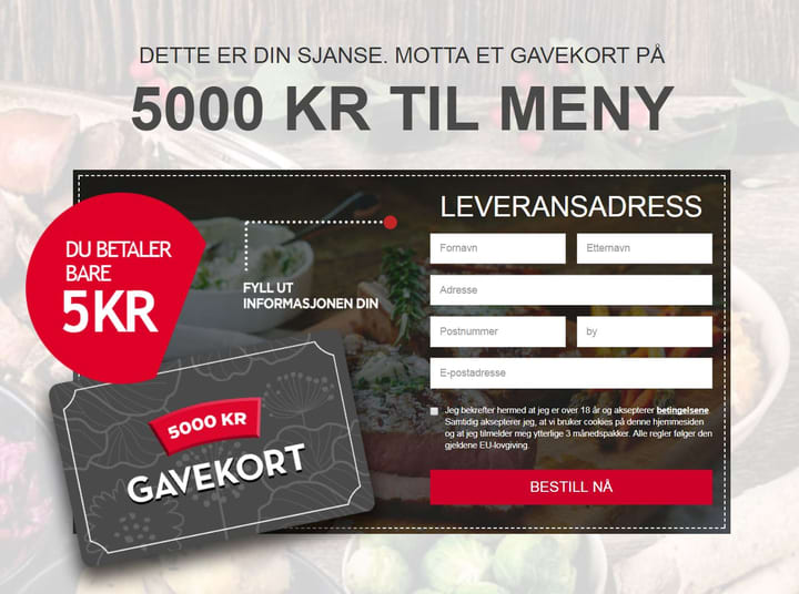 Bildet er hentet fra svindelkampanje i 2017.