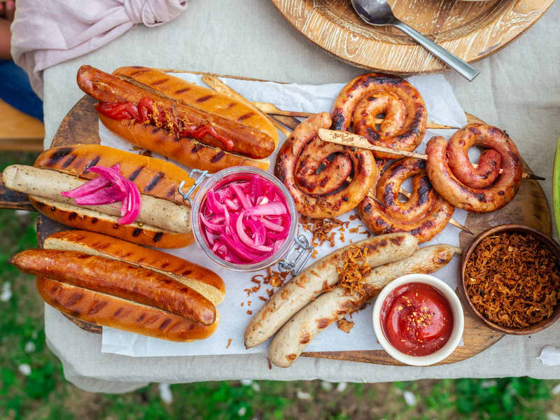 Pølser og tilbehør