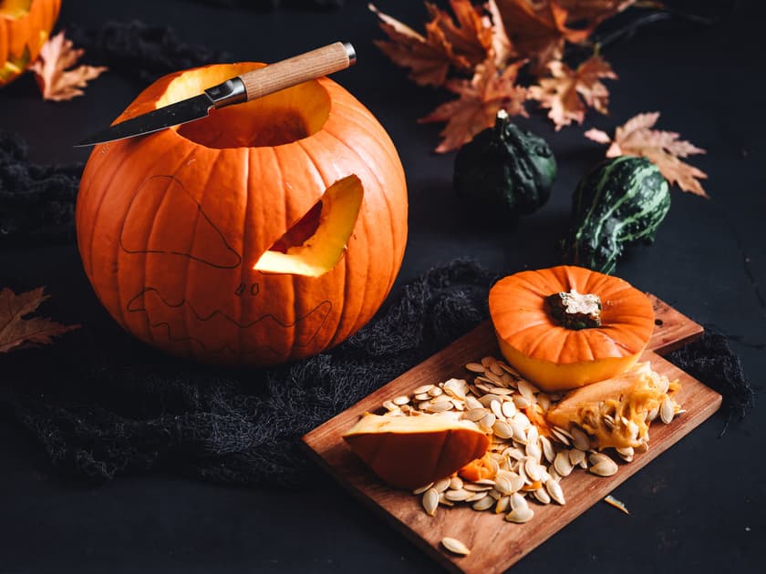 Slik kan du bruke innmaten av Halloweengresskaret