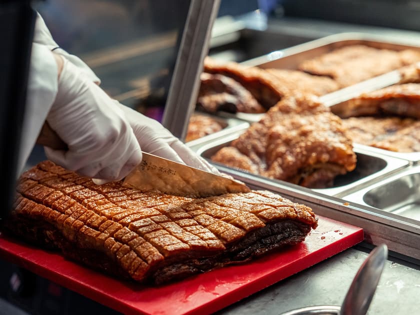 Nystekt ribbe fra ferskvaredisken