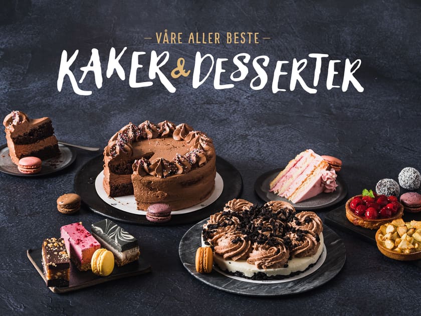 Våre aller beste kaker og desserter